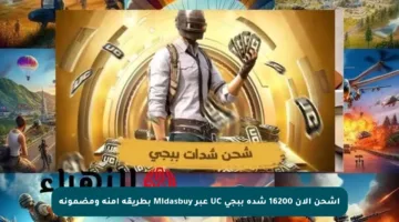 اشحن الآن 16200 شدة ببجي UC عبر Midasbuy بطريقة آمنة ومضمونة